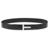 Tom Ford - Black Crocodile Effect Belt - Tom Ford Exclusive Luxury Collection