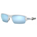 Oakley - Flak® XS (Youth Fit) - Prizm Deep Water Polarized - Polished White - Sunglasses - Oakley Eyewear