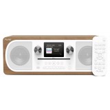 Pure - Evoke C-F6 - Walnut - Stereo All-in-One Music System with Bluetooth - High Quality Digital Radio