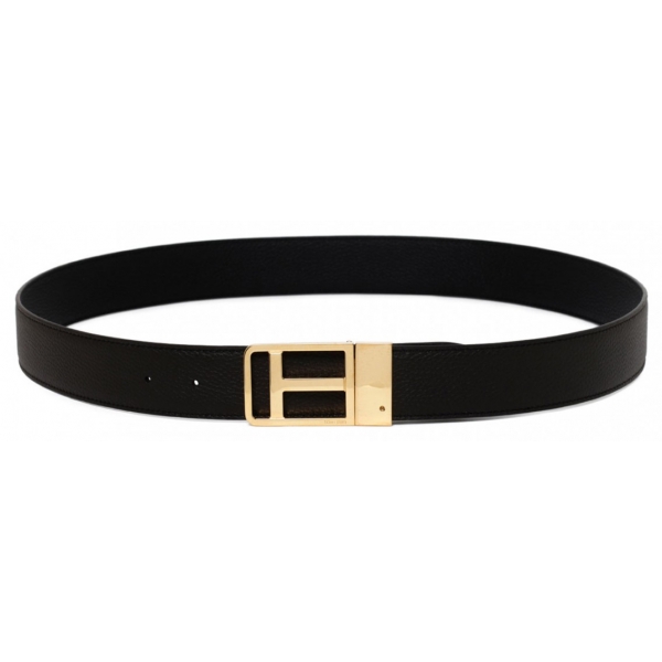 Tom Ford - Brown and Black T Belt - Tom Ford Exclusive Luxury Collection