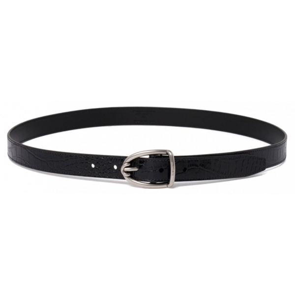 Tom Ford - Black Logo Engraved Belt - Tom Ford Exclusive Luxury Collection