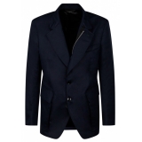 Tom Ford - Giacca Monopetto in Misto Cotone Blu - Tom Ford Exclusive Luxury Collection