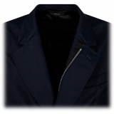 Tom Ford - Blue Cotton Blend Single Breasted Jacket - Tom Ford Exclusive Luxury Collection