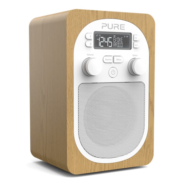 Pure - Evoke H2 - Quercia - Radio Digitale DAB Compatta e Portatile con FM - Radio Digitale di Alta Qualità