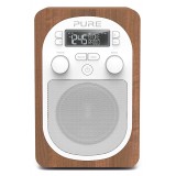 Pure - Evoke H2 - Walnut - Compact, Portable DAB Digital Radio with FM - High Quality Digital Radio