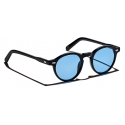 Moscot - Miltzen Black with Custom Made Tints™ - Celebrity Blue - Sunglasses - Moscot Originals - Moscot Eyewear