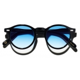 Moscot - Miltzen Black with Custom Made Tints™ - Broadway Blue Fade - Sunglasses - Moscot Originals - Moscot