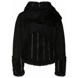 Tom Ford - Black Shearling Zip Up Jacket - Tom Ford Exclusive Luxury Collection