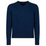 Tom Ford - Dark Blue V Neck Jumper - Tom Ford Exclusive Luxury Collection