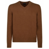 Tom Ford - Caramel V Neck Jumper - Tom Ford Exclusive Luxury Collection