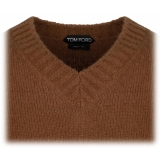 Tom Ford - Caramel V Neck Jumper - Tom Ford Exclusive Luxury Collection