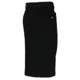 Tom Ford - Black Cotton Blend Asymmetric Pencil Skirt - Tom Ford Exclusive Luxury Collection