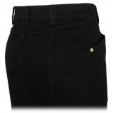 Tom Ford - Black Cotton Blend Asymmetric Pencil Skirt - Tom Ford Exclusive Luxury Collection