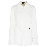 Tom Ford - Camicia in Misto Cotone Bianco - Tom Ford Exclusive Luxury Collection