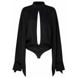 Tom Ford - Black Silk Wide Sleeve Bodysuit - Tom Ford Exclusive Luxury Collection