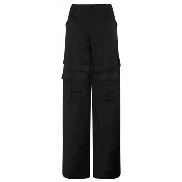 Tom Ford - Black Satin Cargo Trousers - Tom Ford Exclusive Luxury Collection