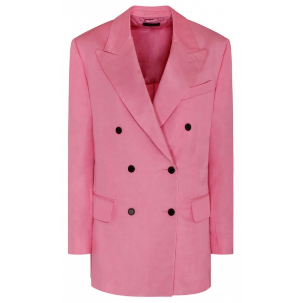 Tom Ford - Blazer Doppiopetto Rosa Bubblegum - Tom Ford Exclusive Luxury Collection