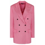 Tom Ford - Blazer Doppiopetto Rosa Bubblegum - Tom Ford Exclusive Luxury Collection