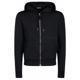 Tom Ford - Black Hoodie with Drawstrings - Tom Ford Exclusive Luxury Collection