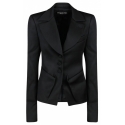 Tom Ford - Blazer Monopetto su Misura in Lana Vergine Nera - Tom Ford Exclusive Luxury Collection