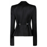 Tom Ford - Blazer Monopetto su Misura in Lana Vergine Nera - Tom Ford Exclusive Luxury Collection