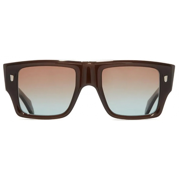 Cutler & Gross - 1414 Rectangle Sunglasses - Dark Brown Crystal - Luxury - Cutler & Gross