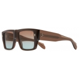 Cutler & Gross - 1414 Rectangle Sunglasses - Dark Brown Crystal - Luxury - Cutler & Gross