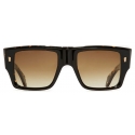 Cutler & Gross - 1414 Rectangle Sunglasses - Black on Havana - Luxury - Cutler & Gross Eyewear