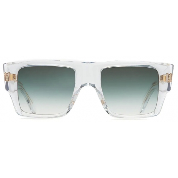 Cutler & Gross - 1414 Rectangle Sunglasses - Crystal - Luxury - Cutler & Gross Eyewear