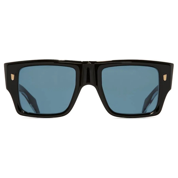 Cutler & Gross - 1414 Rectangle Sunglasses - Black on Crystal - Luxury - Cutler & Gross Eyewear