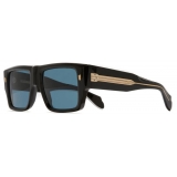 Cutler & Gross - 1414 Rectangle Sunglasses - Black on Crystal - Luxury - Cutler & Gross Eyewear