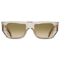 Cutler & Gross - 1413 Rectangle Sunglasses - Sand Crystal - Luxury - Cutler & Gross Eyewear