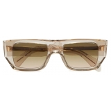 Cutler & Gross - 1413 Rectangle Sunglasses - Sand Crystal - Luxury - Cutler & Gross Eyewear