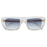 Cutler & Gross - 1413 Rectangle Sunglasses - Crystal - Luxury - Cutler & Gross Eyewear