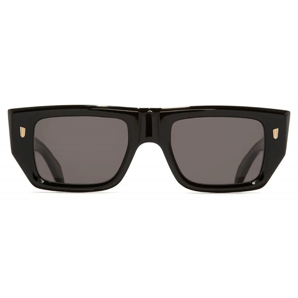 Cutler & Gross - 1413 Rectangle Sunglasses - Black on Crystal - Luxury - Cutler & Gross Eyewear