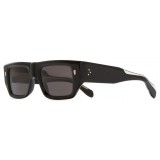 Cutler & Gross - 1413 Rectangle Sunglasses - Black on Crystal - Luxury - Cutler & Gross Eyewear