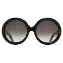 Cutler & Gross - 1412 Round Sunglasses - Black on Oil - Luxury - Cutler & Gross Eyewear