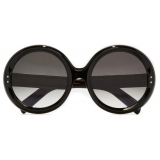 Cutler & Gross - 1412 Round Sunglasses - Black on Oil - Luxury - Cutler & Gross Eyewear