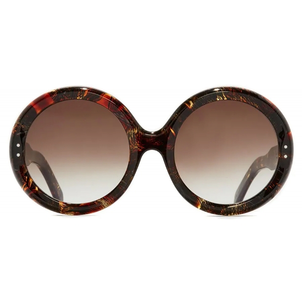 Cutler & Gross - 1412 Round Sunglasses - Brush Stroke - Luxury - Cutler & Gross Eyewear