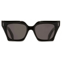 Cutler & Gross - The Great Frog Prometheus Square Sunglasses - Black on Red - Luxury