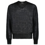 Tom Ford - Black Mohair Semi Sheer Jumper - Tom Ford Exclusive Luxury Collection