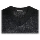 Tom Ford - Black Mohair Semi Sheer Jumper - Tom Ford Exclusive Luxury Collection