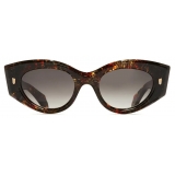 Cutler & Gross - 9317 Cat Eye Sunglasses - Brush Stroke - Luxury - Cutler & Gross Eyewear