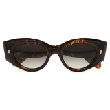 Cutler & Gross - 9317 Cat Eye Sunglasses - Brush Stroke - Luxury - Cutler & Gross Eyewear