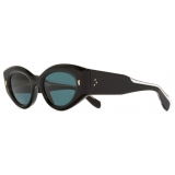 Cutler & Gross - 9317 Cat Eye Sunglasses - Black on Crystal - Luxury - Cutler & Gross Eyewear