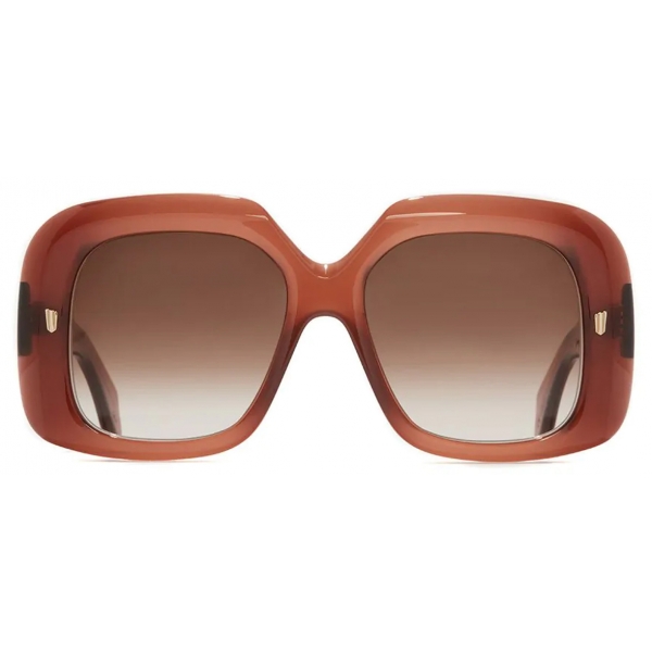 Cutler & Gross - 9891 Rectangle Sunglasses - Burnt Sunset - Luxury - Cutler & Gross Eyewear