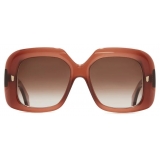 Cutler & Gross - 9891 Rectangle Sunglasses - Burnt Sunset - Luxury - Cutler & Gross Eyewear