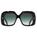 Cutler & Gross - 9891 Rectangle Sunglasses - Havana - Luxury - Cutler & Gross Eyewear