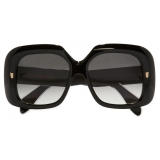 Cutler & Gross - 9891 Rectangle Sunglasses - Black on Crystal - Luxury - Cutler & Gross Eyewear