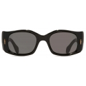 Cutler & Gross - The Great Frog Diablo Limited Edition Rectangle Sunglasses - Black Gold